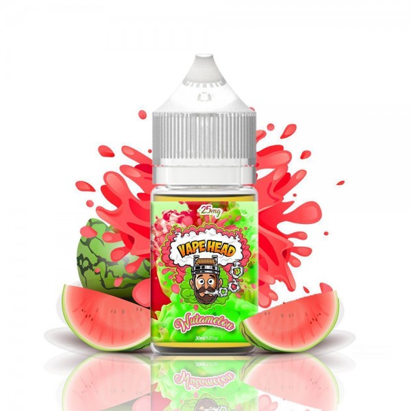 Vape Heads Premium VG E-liquid E-juice 30ml(25mg/ml, Salt Wutamelon)