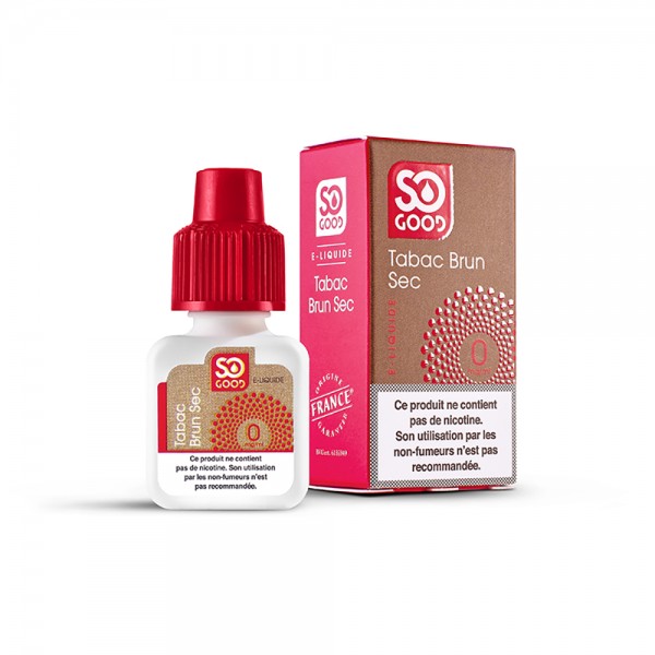 SO GOOD Premium PG+VG E-liquid E-juice Tobacco Flavor 10ml(Dark Dry Tobacco, 0mg/ml)