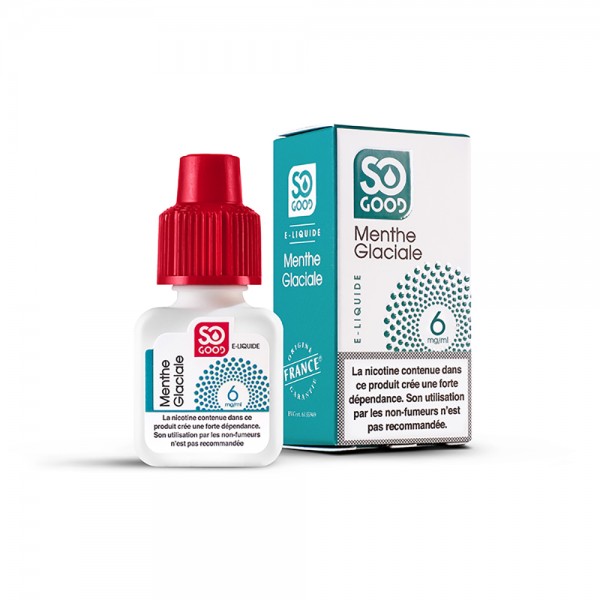 SO GOOD Premium PG+VG E-liquid E-juice Minty Flavor 10ml(Icy Mint, 6mg/ml)