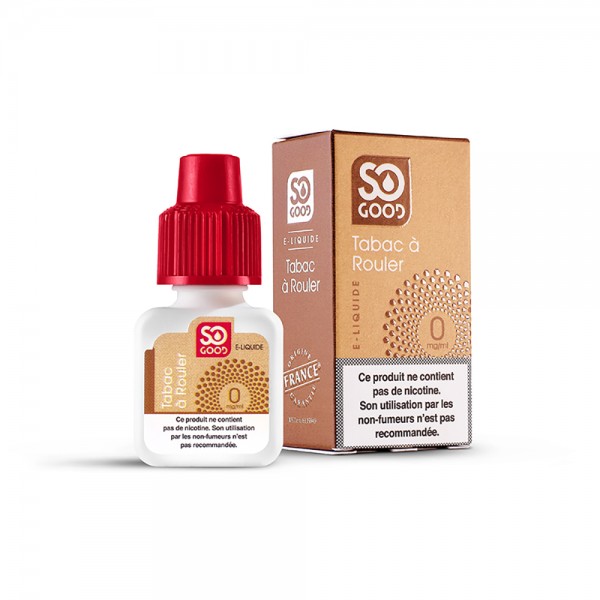SO GOOD Premium PG+VG E-liquid E-juice Tobacco Flavor 10ml(Tobacco Roll, 0mg/ml)