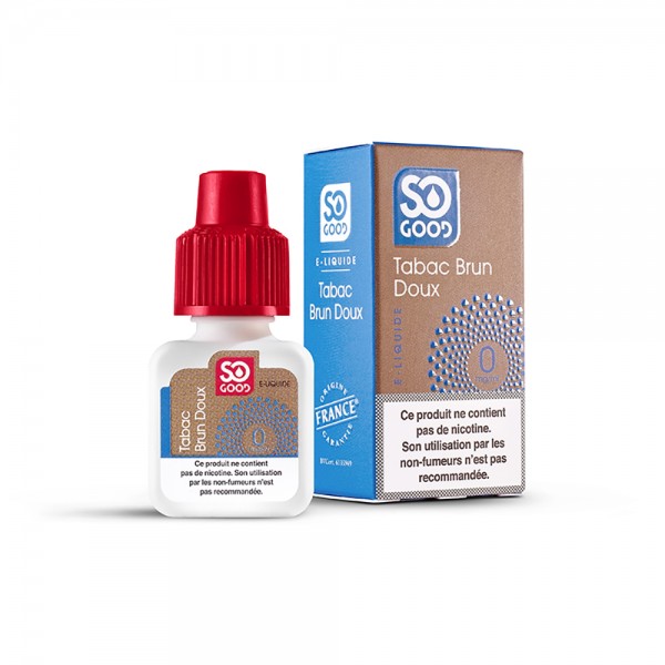 SO GOOD Premium PG+VG E-liquid E-juice Tobacco Flavor 10ml(Smooth Dark Tobacco, 0mg/ml)