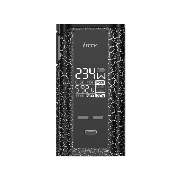 IJOY Captain PD270 234W New TC BOX MOD 6000mAh(Cracks White and Black, Standard Edition)