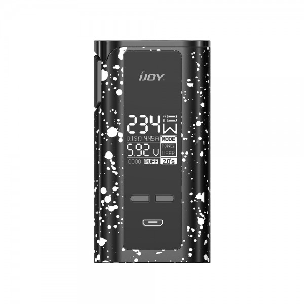 IJOY Captain PD270 234W New TC BOX MOD 6000mAh(Black with White Spray, Standard Edition)