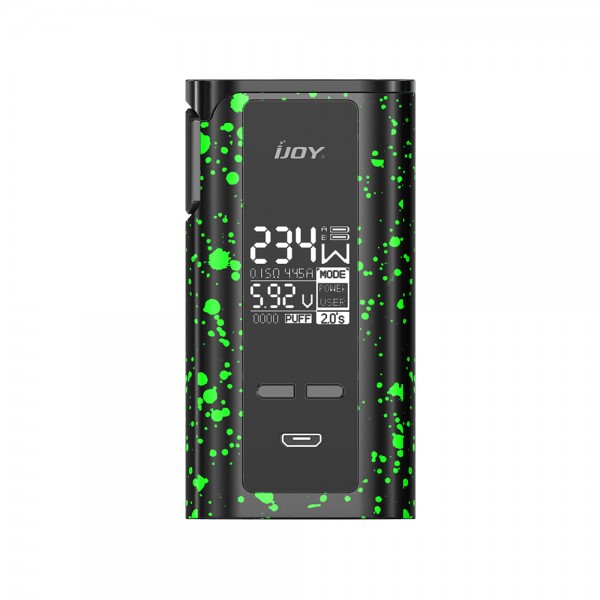 IJOY Captain PD270 234W New TC BOX MOD 6000mAh(Black with Green Spray, Standard Edition)