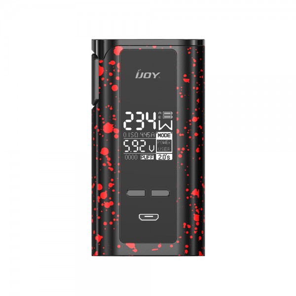 IJOY Captain PD270 234W New TC BOX MOD 6000mAh(Black with Red Spray, Standard Edition)