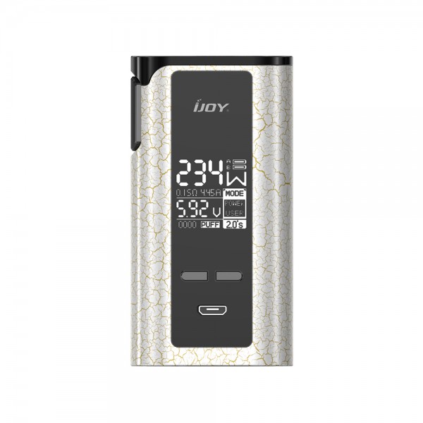 IJOY Captain PD270 234W New TC BOX MOD (Cracks Gold White, Standard Edition)