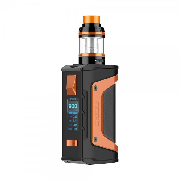 Geekvape Aegis Legend 200W TC Kit with Aero Mesh Version(Black & Orange, 4ml Standard Edition)